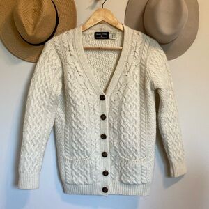 Aran boyfriend cardigan